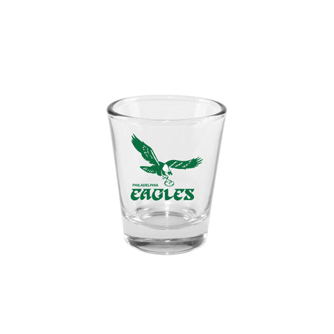 Philadelphia Eagles Retro 2oz. Clear Logo Shot Glass