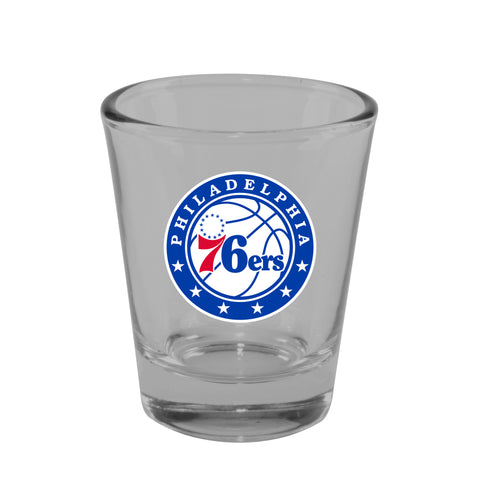 Philadelphia 76ers 2oz. Clear Logo Shot Glass