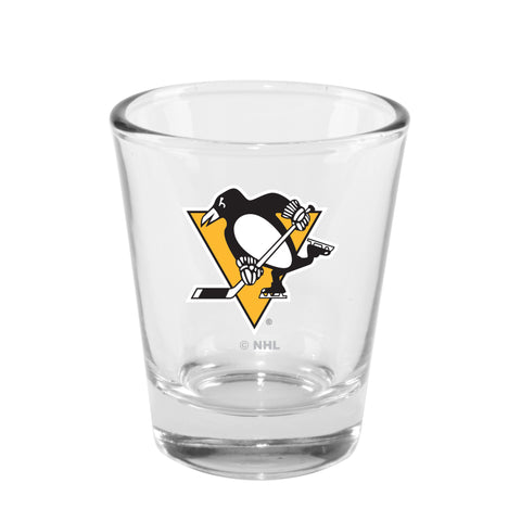 Pittsburgh Penguins 2oz. Clear Logo Shot Glass