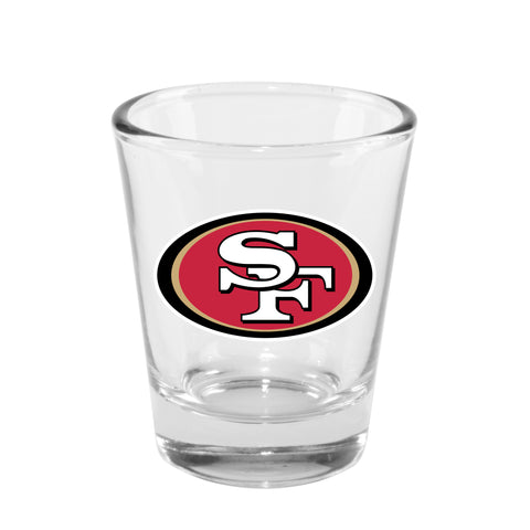 San Francisco 49ers 2oz. Clear Logo Shot Glass