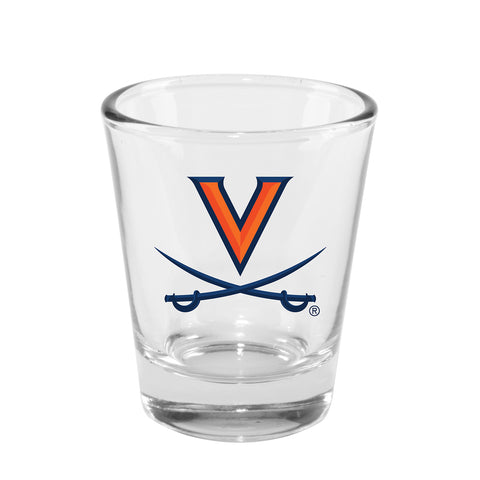 Virginia Cavaliers 2oz. Clear Logo Shot Glass