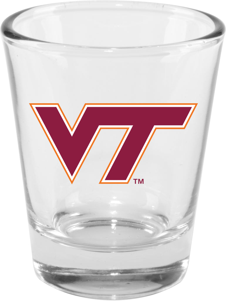 Virginia Tech Hokies 2oz. Clear Logo Shot Glass