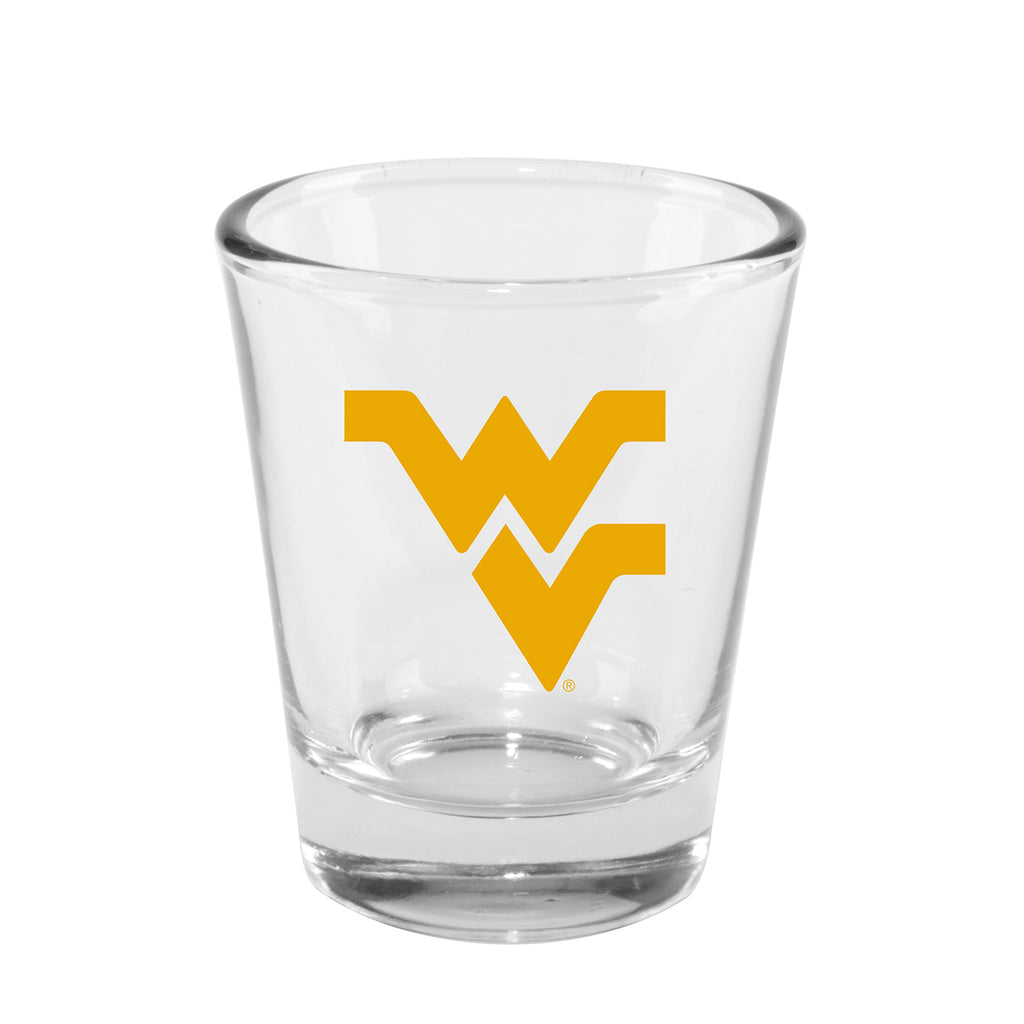 West Virginia Mountaineers 2oz. Clear Logo Shot Glass