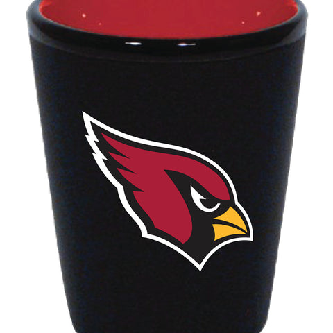 Arizona Cardinals 2oz. Matte Black/Inner Color Shot