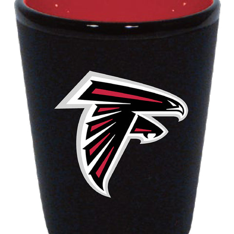 Atlanta Falcons 2oz. Matte Black/Inner Color Shot