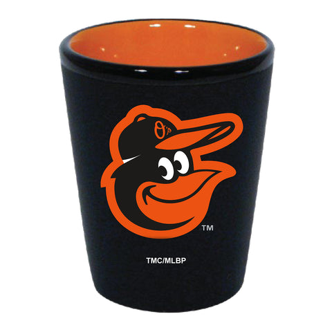 Baltimore Orioles 2oz. Matte Black/Inner Color Shot