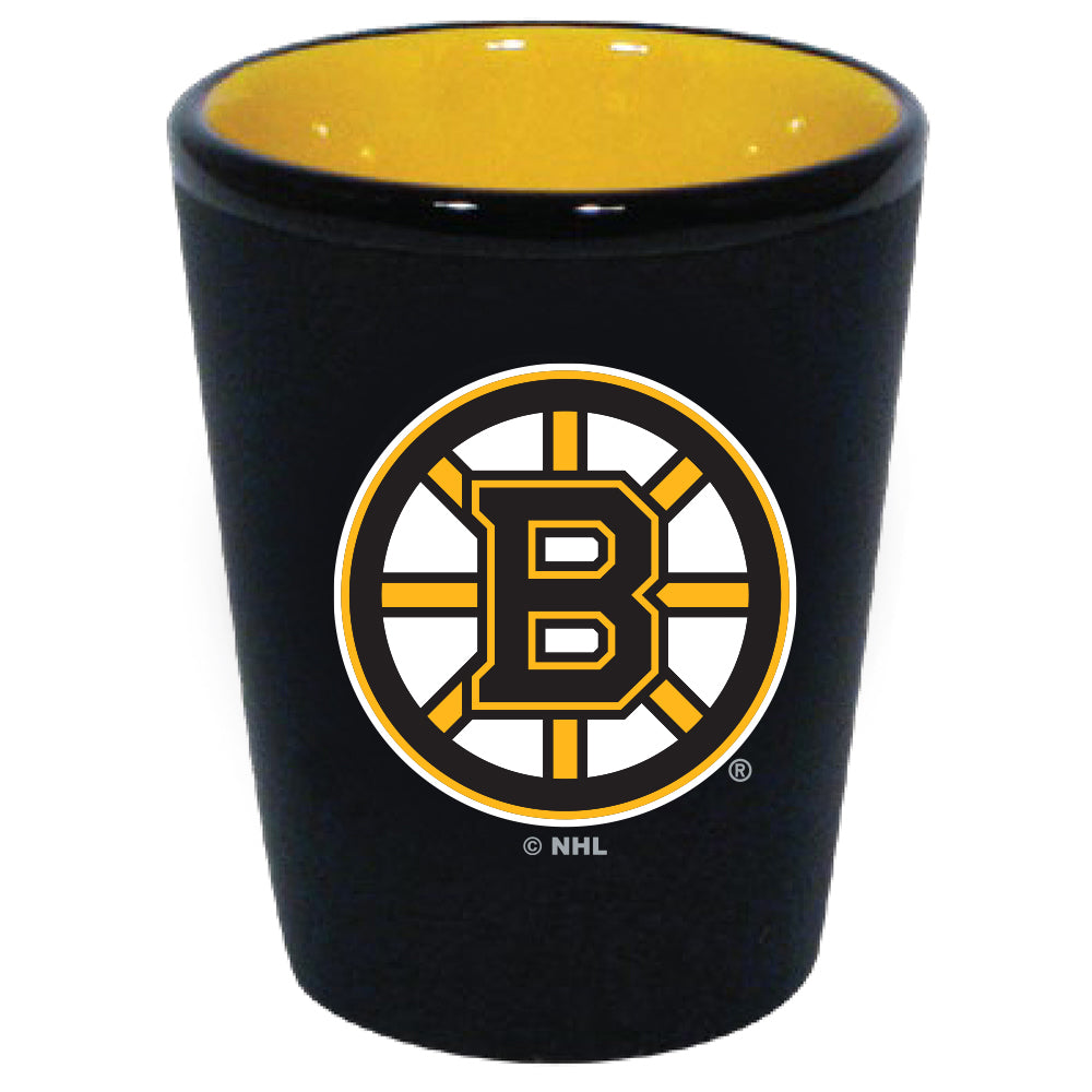 Boston Bruins 2oz. Matte Black/Inner Color Shot