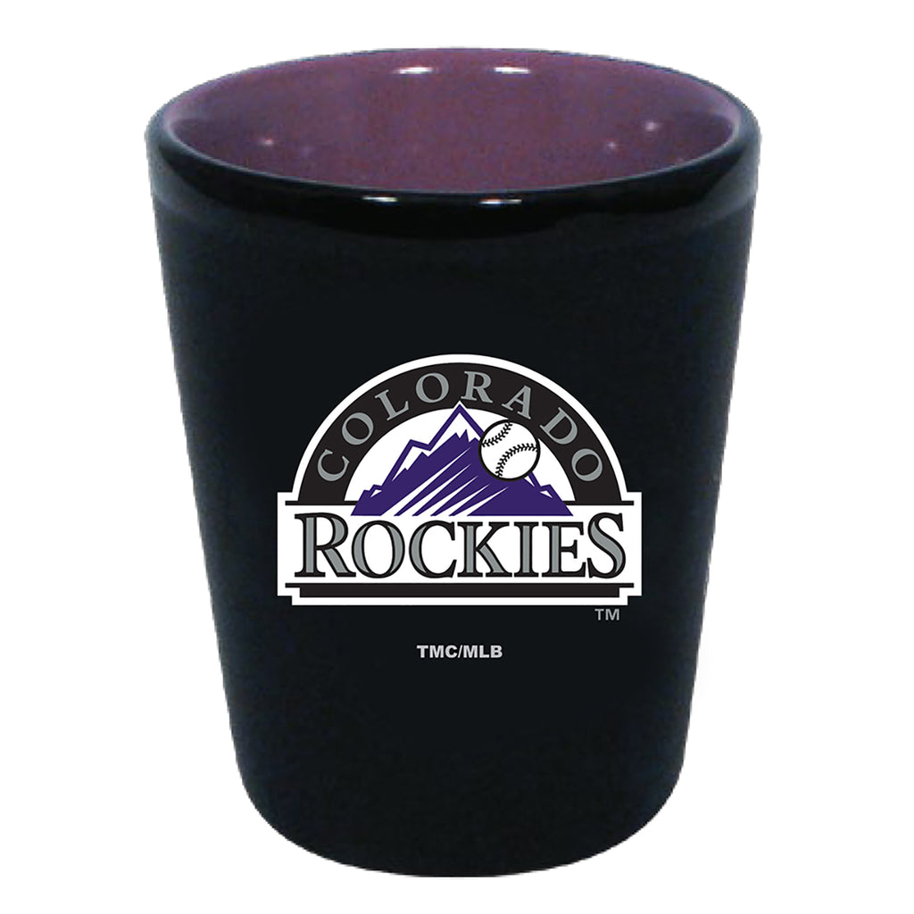 Colorado Rockies 2oz. Matte Black/Inner Color Shot