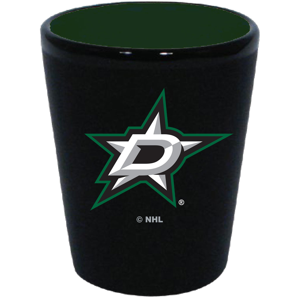 Dallas Stars 2oz. Matte Black/Inner Color Shot