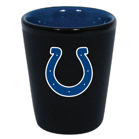 Indianapolis Colts 2oz. Matte Black/Inner Color Shot