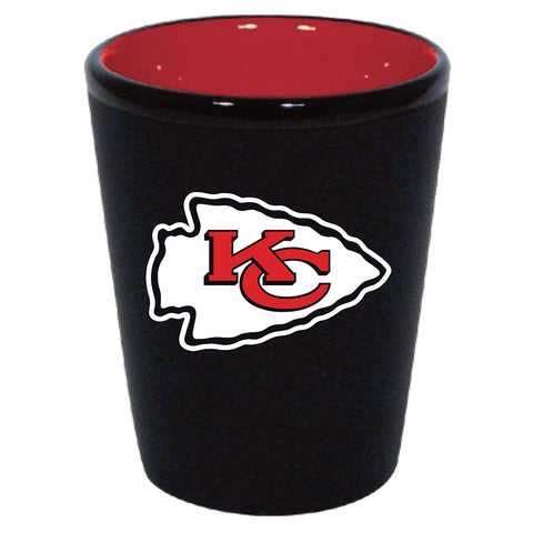 Kansas City Chiefs 2oz. Matte Black/Inner Color Shot