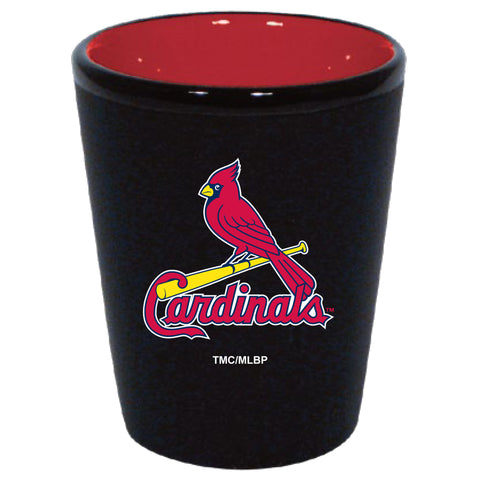 St. Louis Cardinals 2oz. Matte Black/Inner Color Shot