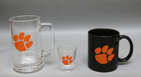 Clemson Tigers 3pc Drinkware Giftset - Black Mug