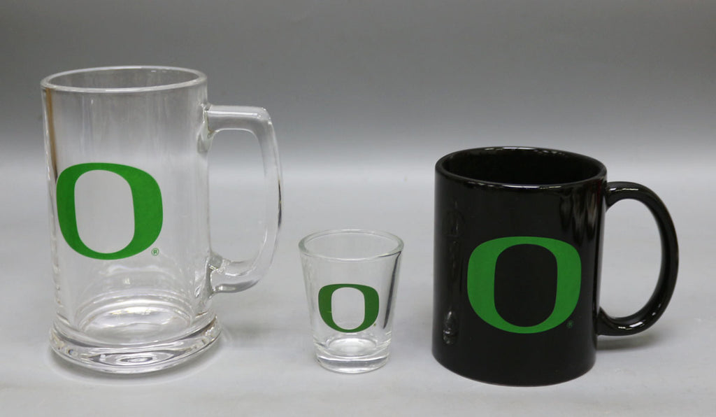 Oregon Ducks 3pc Drinkware Giftset - Black Mug