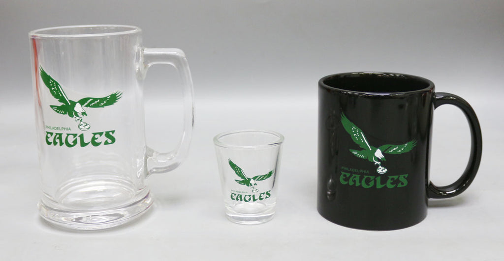 Philadelphia Eagles Retro 3pc Drinkware Giftset - Black Mug