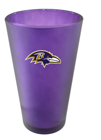 Baltimore Ravens 16oz Team Color Frosted Pint Glass