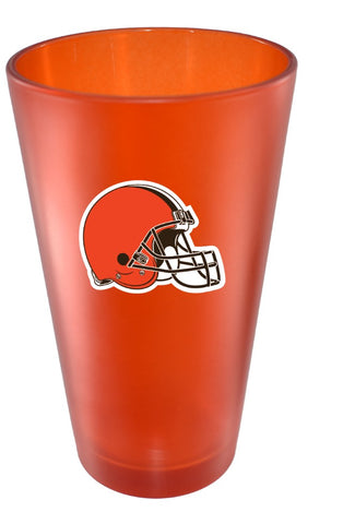 Cleveland Browns 16oz Team Color Frosted Pint Glass