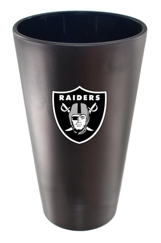 Las Vegas Raiders 16oz Team Color Frosted Pint Glass