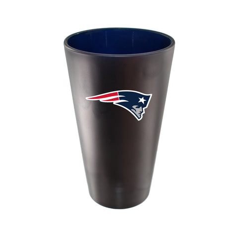New England Patriots 16oz Team Color Frosted Pint Glass