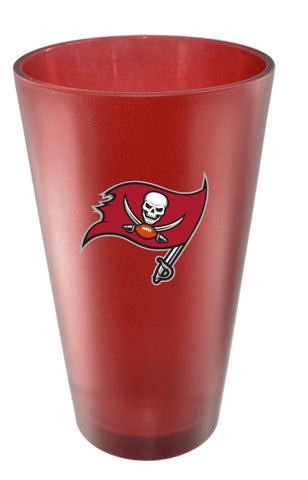 Tampa Bay Buccaneers 16oz Team Color Frosted Pint Glass