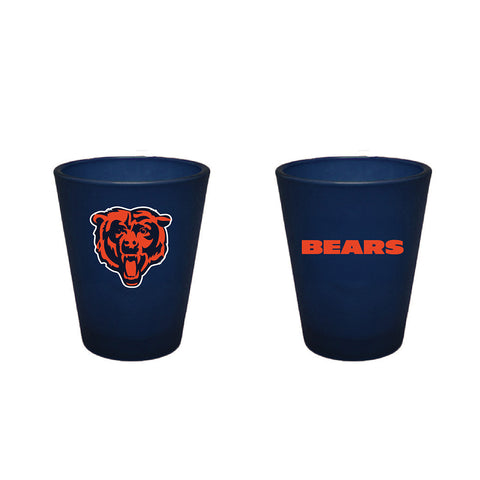 Chicago Bears 2oz Team Color Frosted Shot Glass