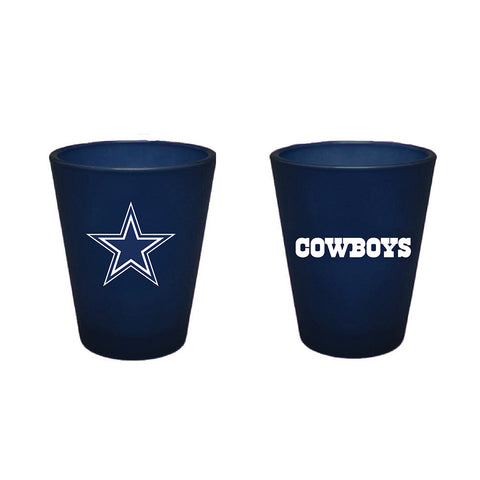 Dallas Cowboys 2oz Team Color Frosted Shot Glass