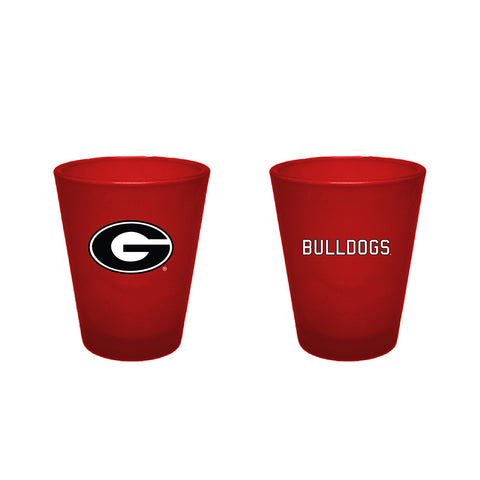 Georgia Bulldogs 2oz Team Color Frosted Shot Glass