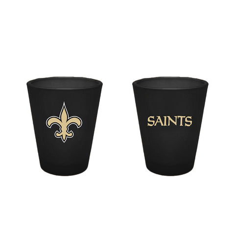 New Orleans Saints 2oz Team Color Frosted Shot Glass
