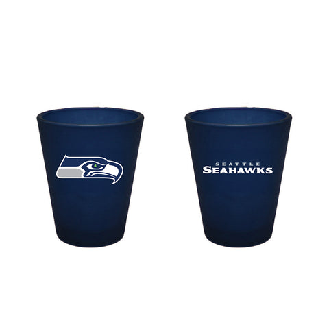 Seattle Seahawks 2oz Team Color Frosted Shot Glass