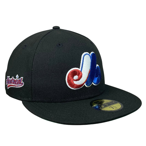 59FIFTY Montreal Expos Black/Green Montreal Wordmark Patch
