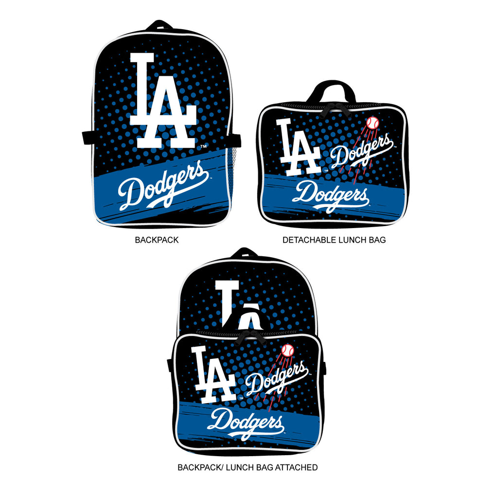 Los Angeles Dodgers Youth Backpack Lunch Bag Combo