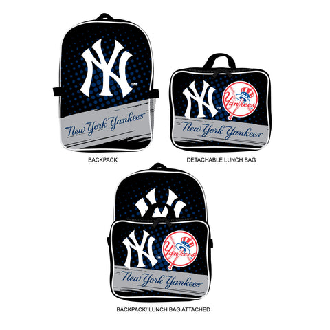 New York Yankees Youth Backpack Lunch Bag Combo