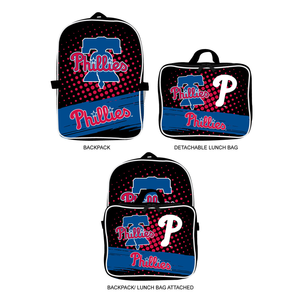 Philadelphia Phillies Youth Backpack Lunch Bag Combo