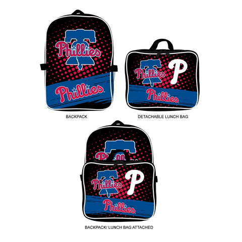 Philadelphia Phillies Youth Backpack Lunch Bag Combo