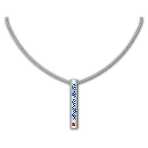 Buffalo Bills Silver Bar Necklace