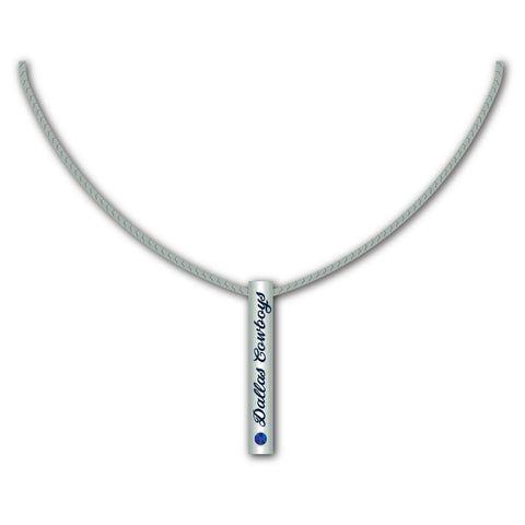 Dallas Cowboys Silver Bar Necklace