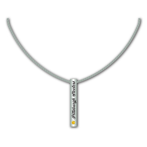 Pittsburgh Steelers Silver Bar Necklace