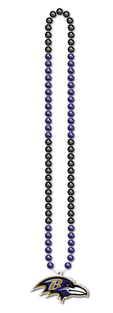 Baltimore Ravens Fan Beads Necklace