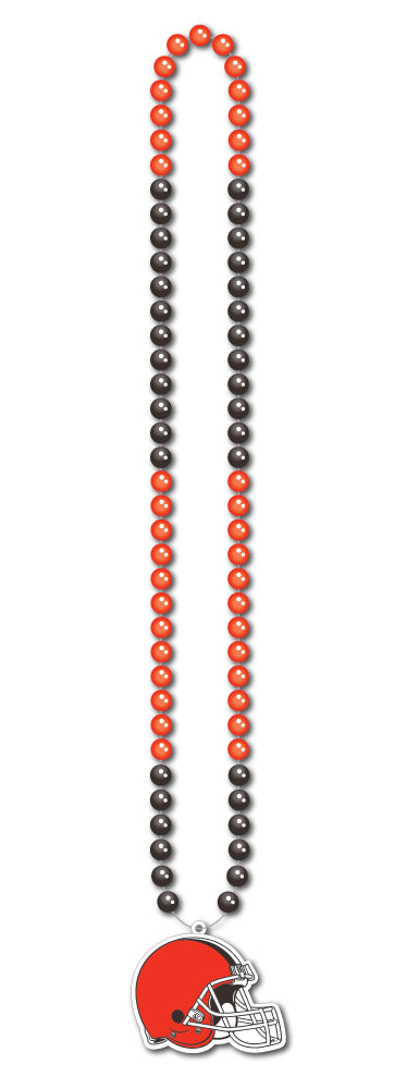 Cleveland Browns Fan Beads Necklace