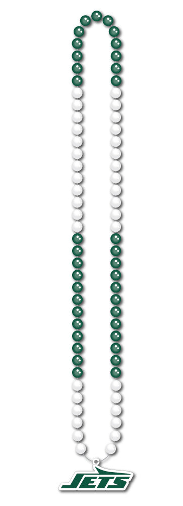 New York Jets Fan Beads Necklace