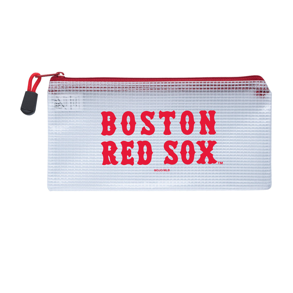 Boston Red Sox Zippered Clear Pencil Bag