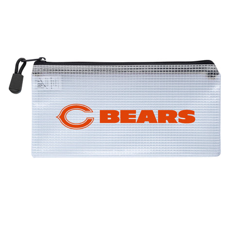Chicago Bears Zippered Clear Pencil Bag