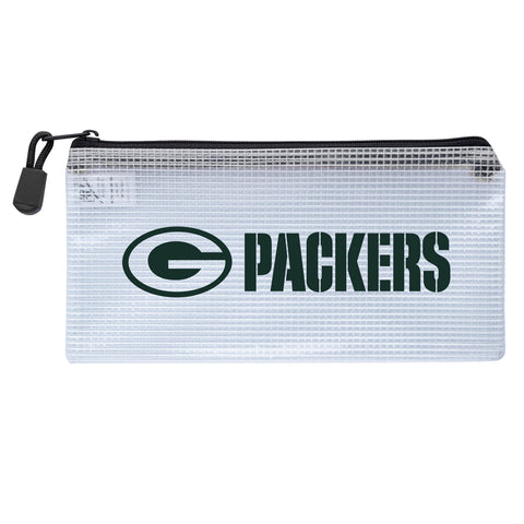 Green Bay Packers Zippered Clear Pencil Bag