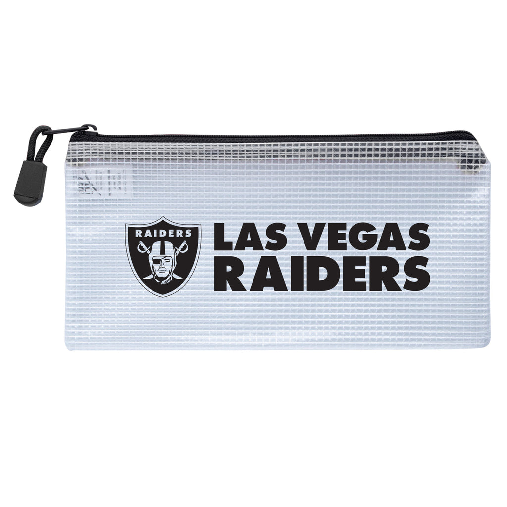 Las Vegas Raiders Zippered Clear Pencil Bag