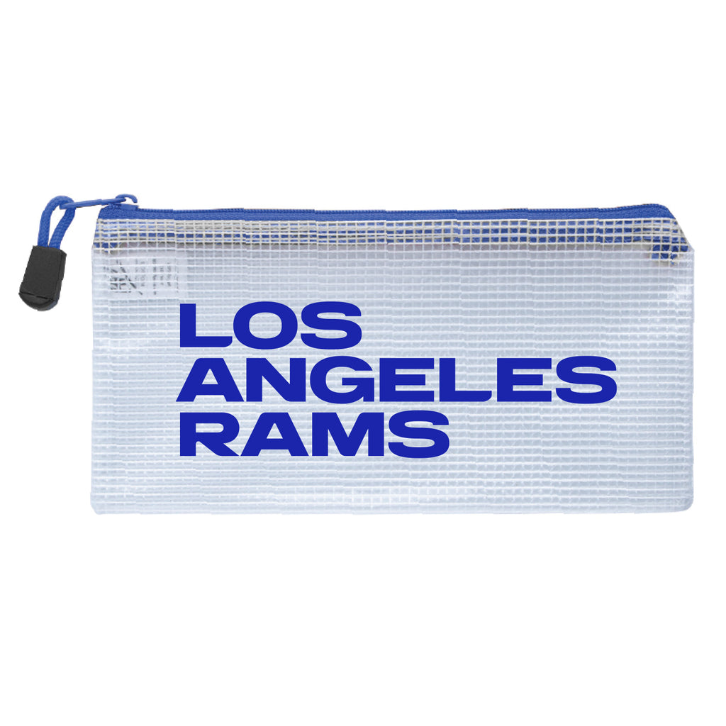 Los Angeles Rams Zippered Clear Pencil Bag