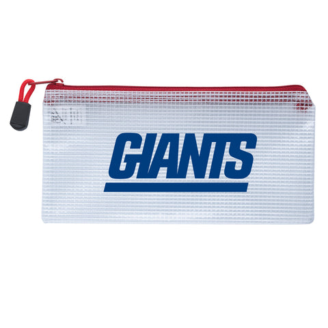 New York Giants Zippered Clear Pencil Bag