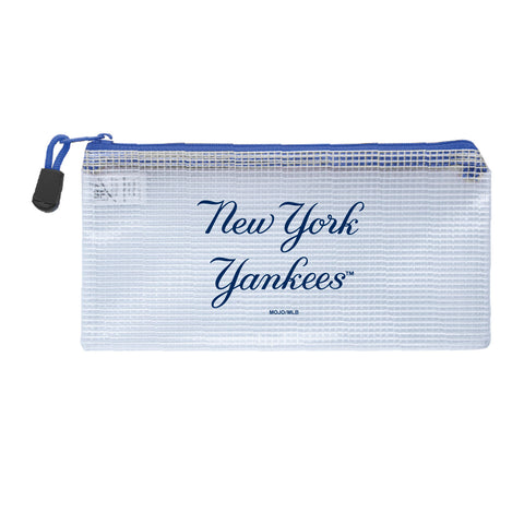 New York Yankees Zippered Clear Pencil Bag