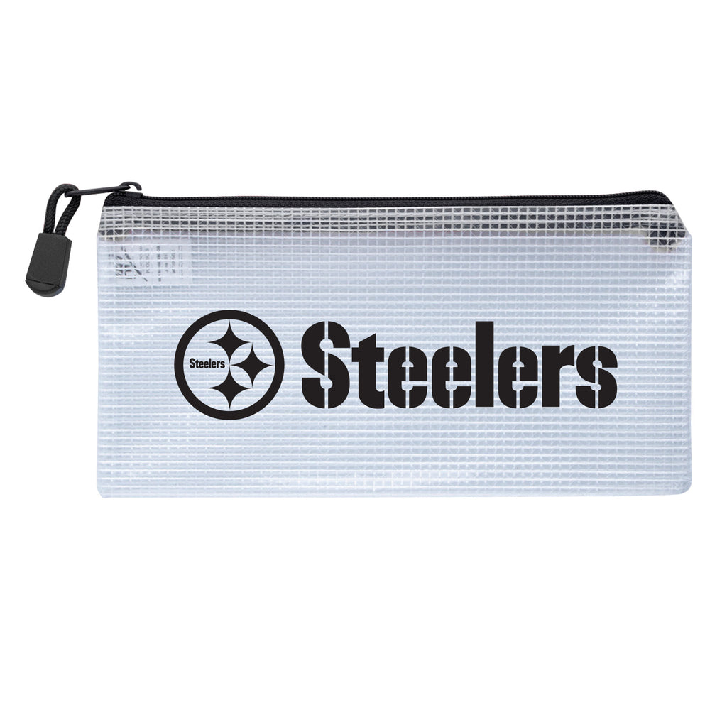 Pittsburgh Steelers Zippered Clear Pencil Bag