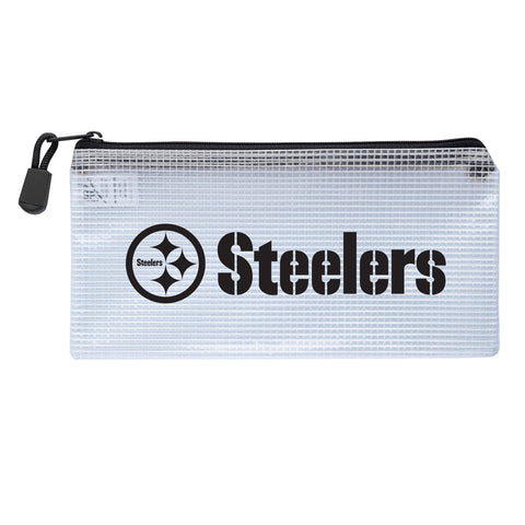 Pittsburgh Steelers Zippered Clear Pencil Bag