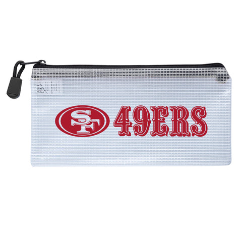 San Francisco 49ers Zippered Clear Pencil Bag